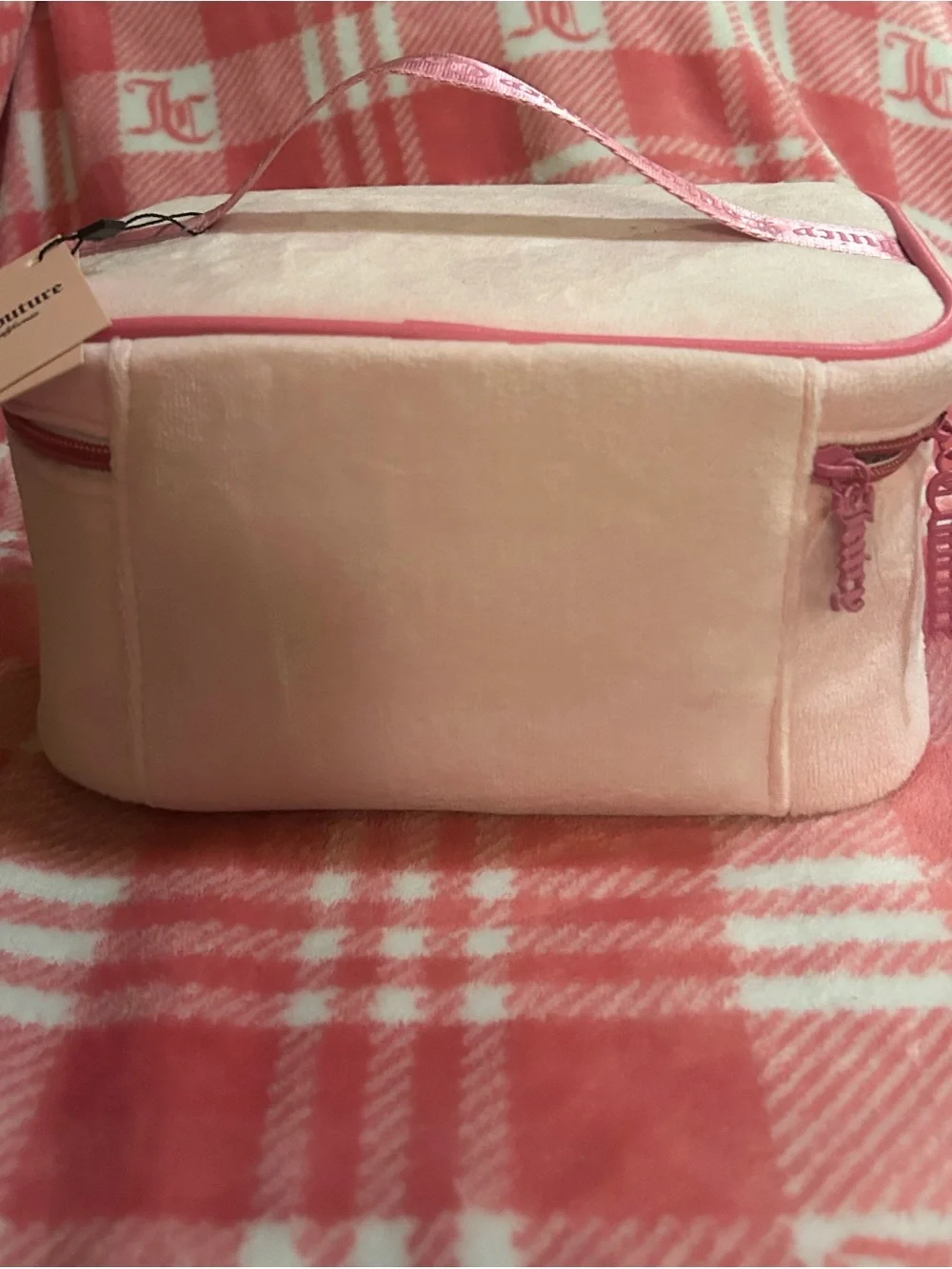 Juicy Couture Pink Plush 'I ♥ Juicy' Cosmetic Case. Brand New With Tags❤️